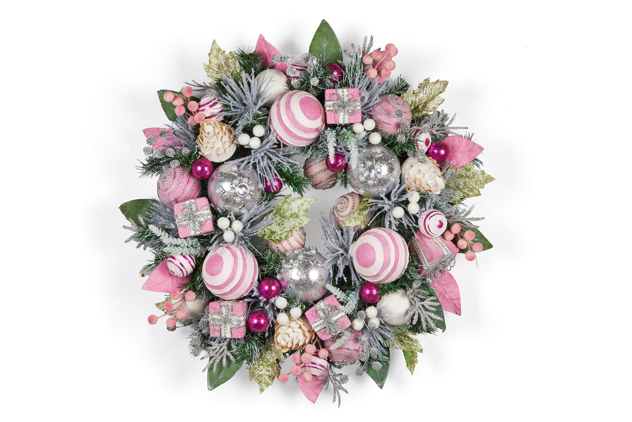 Christmas Wreath- Pretty in Pink, 56cm