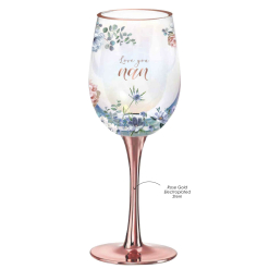 Love You Nan Wine Glass