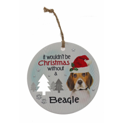 Beagle Xmas Plaque