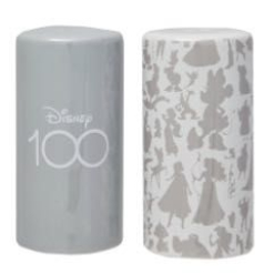 Disney Ceramic 100 Years Of Wonder Salt And Pepper Shakers
