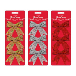 Christmas Tree Bow Clips