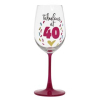Fabulous at 40 wine glass