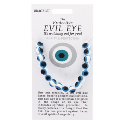 The Protective Evil Eye White Resin Bracelet