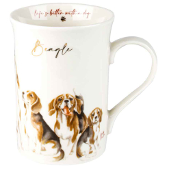 Muddy Paws Beagle Mug