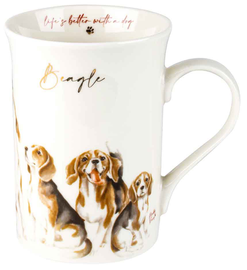 Muddy Paws Beagle Mug