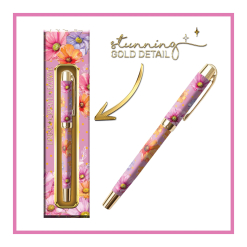 Printed ball point pen Wistful Wildflowers