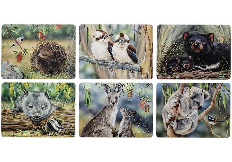 Fauna of Aus 6pk Placemat