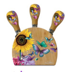 Magnetic Knife Block Sunny Butterflys
