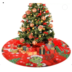Christmas Tree Skirt Grinchmas - 120cm