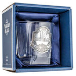18th Badge Whisky Gass