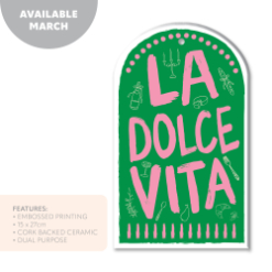 Ceramic Trivet LA DOLCE VITA