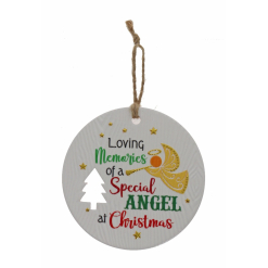 Angel Memories Xmas Plaque