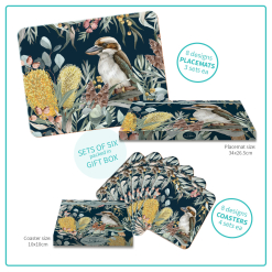 Placemats in gift box Bush Guardian design