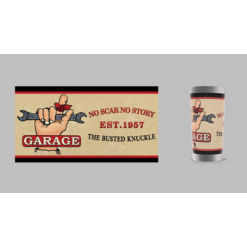 The Busted Knuckle Stainless Steel Tumbler 20 Oz