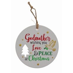 Godmother Xmas Plaque