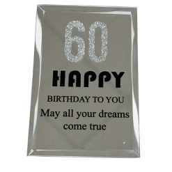 Happy 60th Birthday Plaque