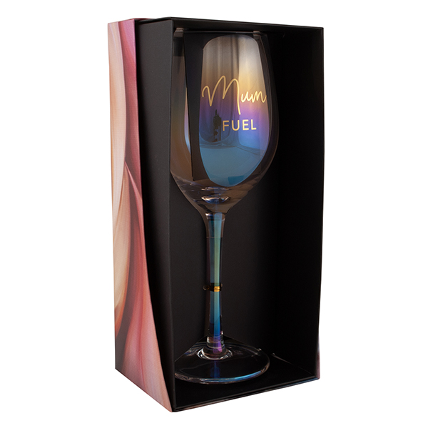 Mum Fuel Wine Glass