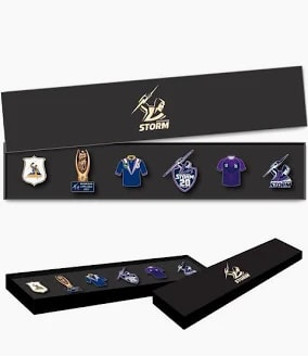 Melbourne Storm NRL Lapel Pin Badge Collectors Set
