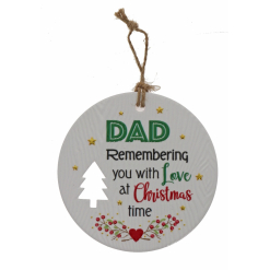 Dad Memories Xmas Plaque