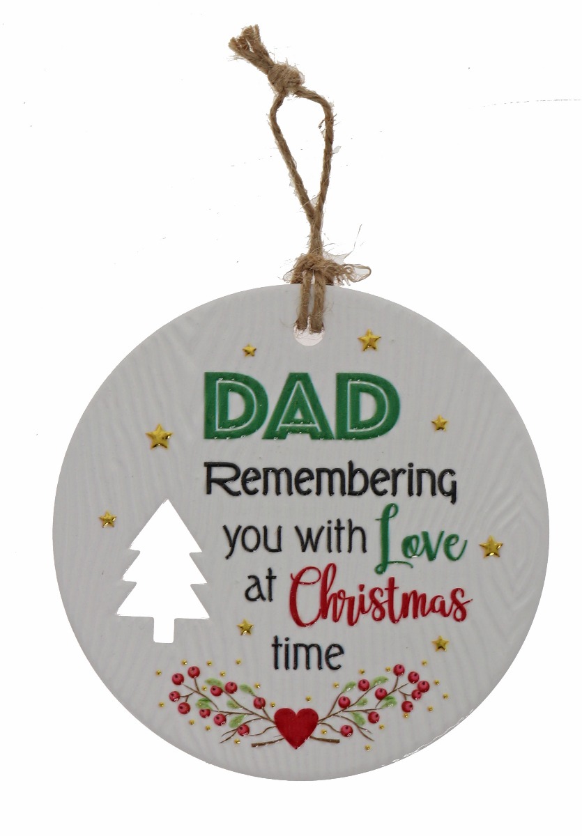 Dad Memories Xmas Plaque