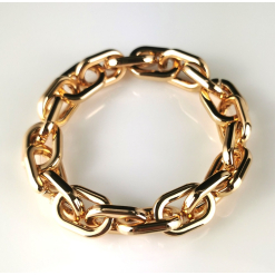 Bracelet Gold Chunky Adjustable