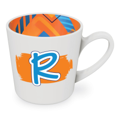 R motif mug male