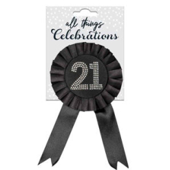 21st Rosette Black