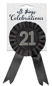 21st Rosette Black