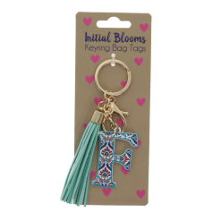 F keyring bag tag
