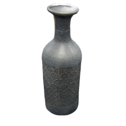 Tall Metal Modern Vase 45cm