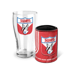 Pint Glass and Can Cooler