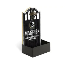 Collingwood Magpies AFL Wall Bottle Opener Sign with Catcher