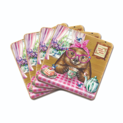 Wonda Wombat Coaster Set