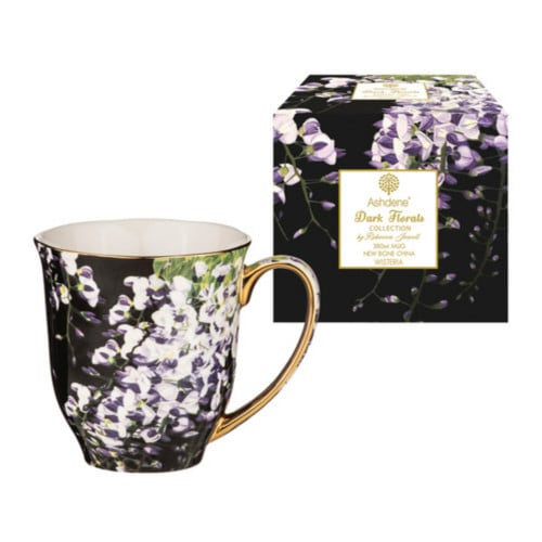 Dark Florals Mug Wisteria