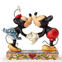 Disney Traditions Mickey & Minnie Kissing, Smooch For My Sweetie