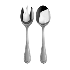 Brocade Salad Serving Set 2pc Stainless Steel Gift Boxed