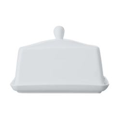 White Basics Butter Dish Gift Boxed