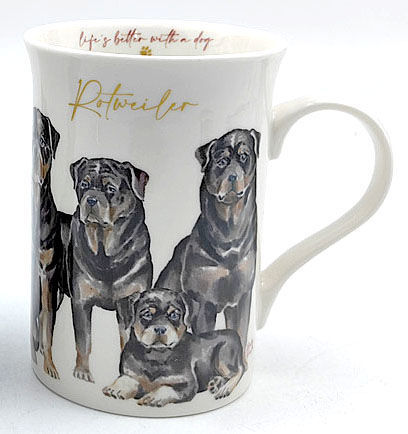 Muddy Paws Rottweiler Mug