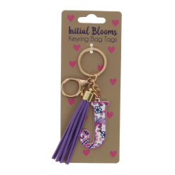 J keyring bag tag