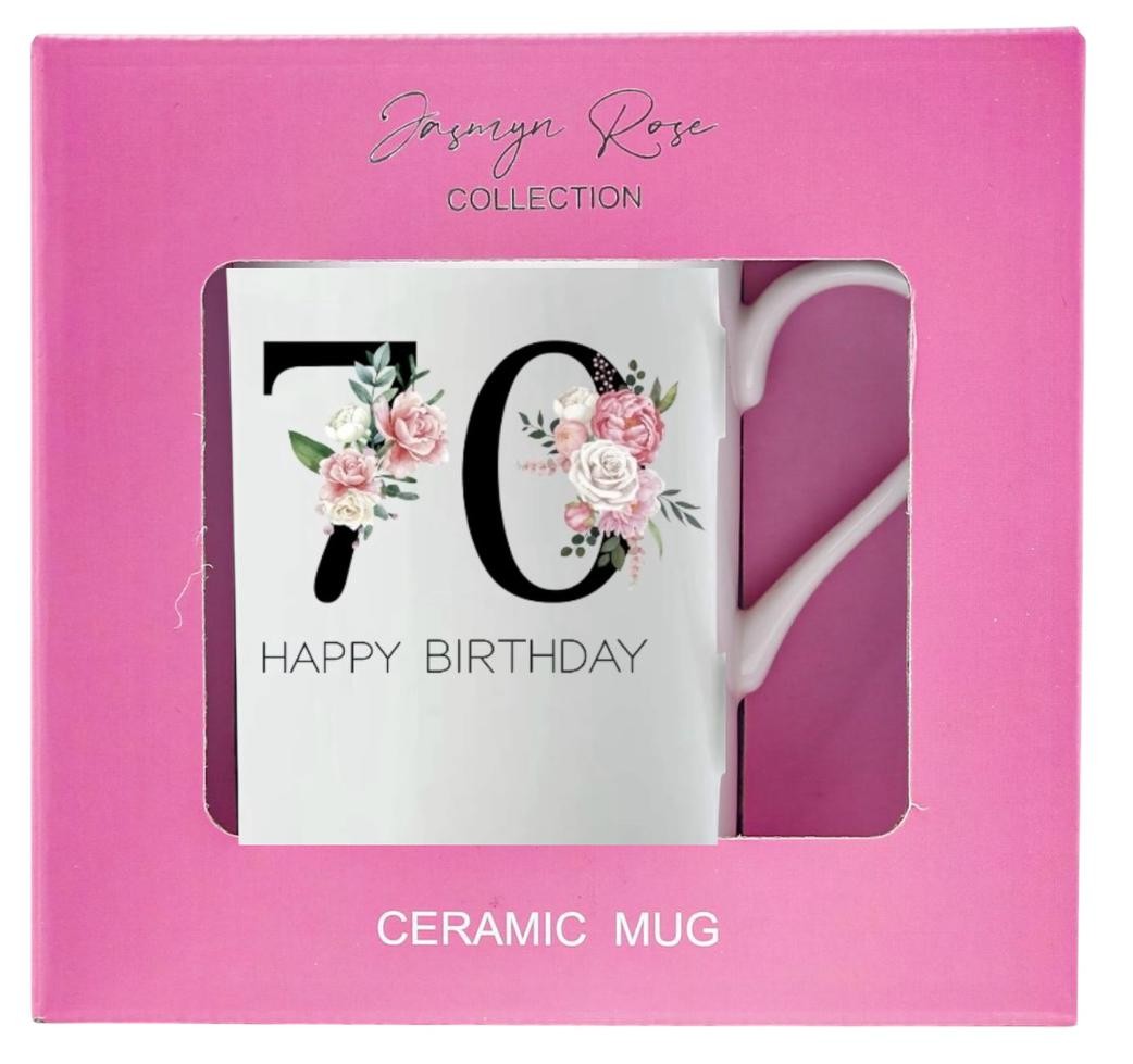 Mug 70th Floral Pink Ceramic copy