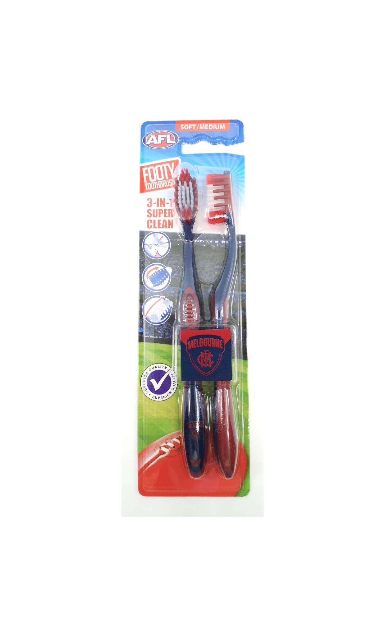 Melbourne Demons Toothbrush Twin Pack