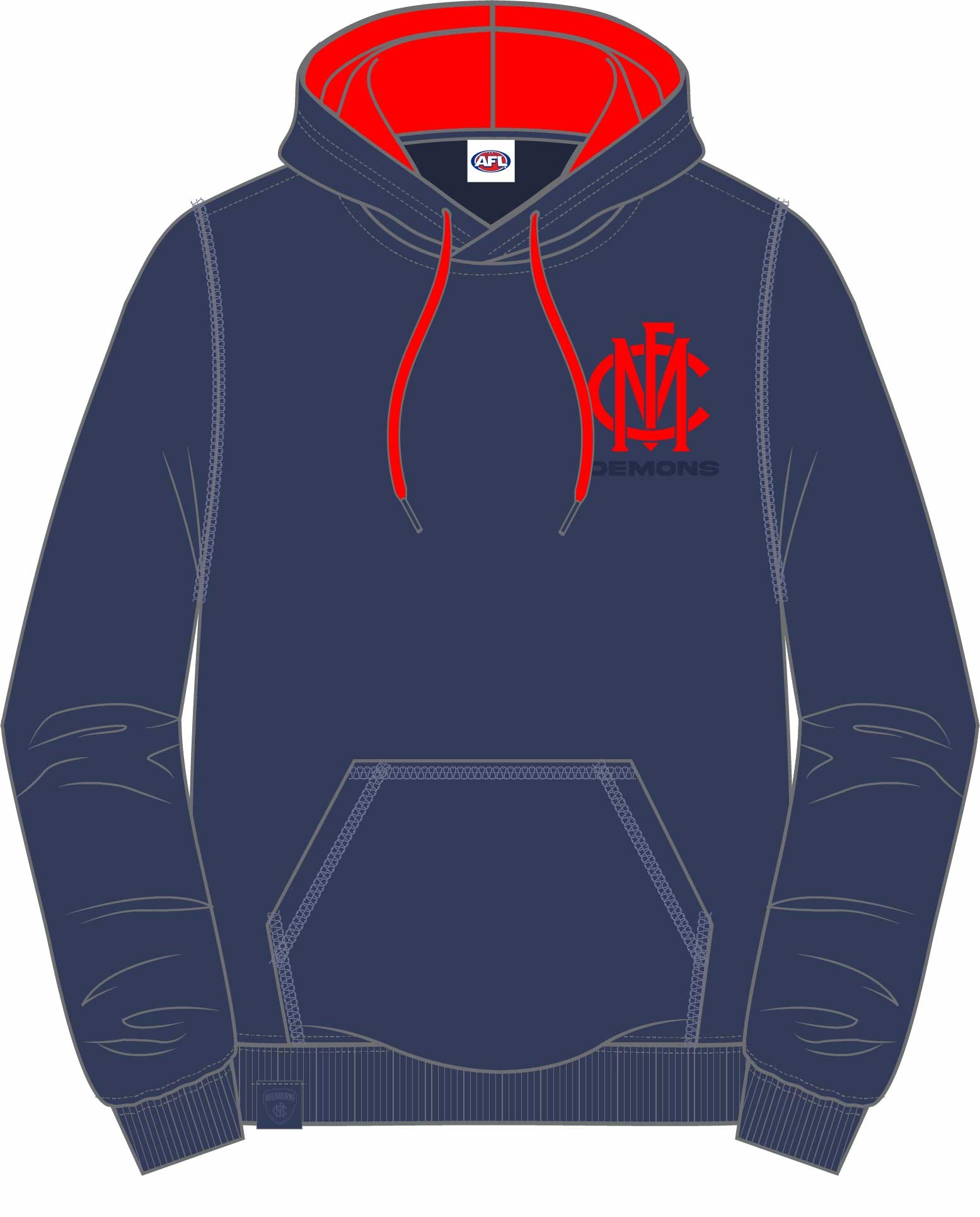 Mens Shadow Hood Demons