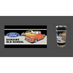 Genuine Old School Ford Stainless Steel Tumbler 20 Oz