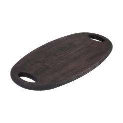 Graze Oval Serving Board Black 48x25x2cm