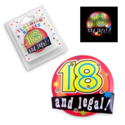 18th Flashing Badge
