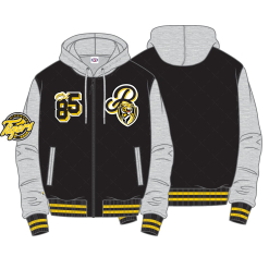 Mens Bomber Jacket W Hood