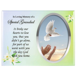 Special Grandad remembrance photo frame