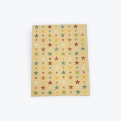Wrap Kraft Pack Gold Stars