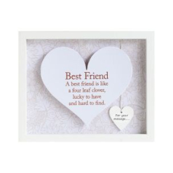 Best Friend Sentiment Heart Frame