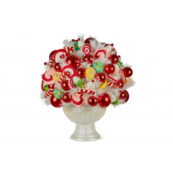 43CM CANDYLAND POTTED CHRISTMAS CENTERPIEACE